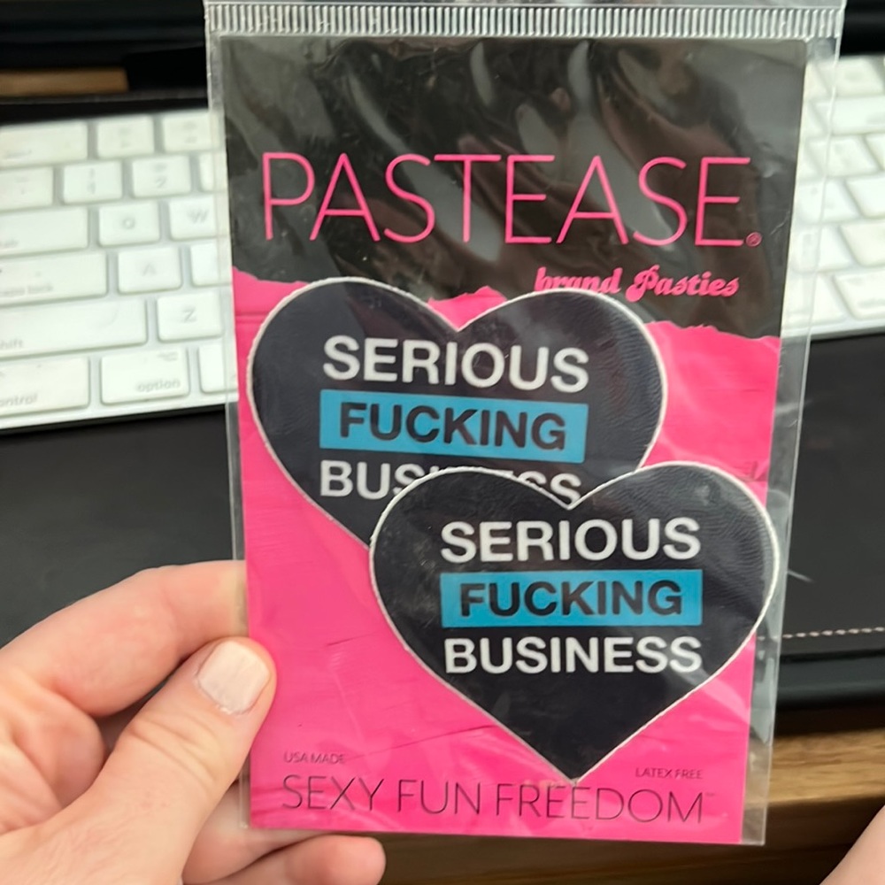 EROTIC DANCER : Serious Fucking Business Pasties from Pastease